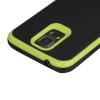 Луксозен силиконов калъф / гръб / TPU ROYCE за Samsung G900 Galaxy S5 / Galaxy S5 Neo G903 - черен / зелен кант