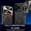 Удароустойчив твърд гръб / Кейс Defender Armor Ring Magnetic Holder lens cover Honor 600 Pro - черен