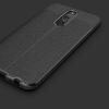 Луксозен силиконов калъф / гръб / TPU за Xiaomi Redmi 8 - черен / имитиращ кожа