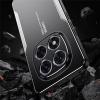 Луксозен гръб Metal TPU Case за Xiaomi Redmi Note 14 Pro - черен / сиво