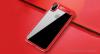 Луксозен стъклен твърд гръб Rock Clarity Serias за Apple iPhone X - червен