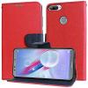 Кожен калъф Flip тефтер Mercury GOOSPERY Fancy Diary със стойка за Huawei Honor 9 Lite - червен