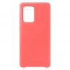 Луксозен силиконов гръб Silicone Cover за Samsung Galaxy S20 Ultra - розов