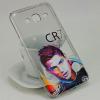 Твърд гръб за Samsung Galaxy J1 2016 J120 - сив / Ronaldo CR7