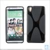 Силиконов калъф / гръб / TPU X Line за HTC Desire 728 - черен