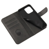Луксозен кожен калъф Magnet Book със стойка за Samsung Galaxy S25 Plus - черен