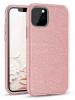 Силиконов калъф / гръб / TPU за Samsung Galaxy A31 - розов / брокат
