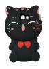 Силиконов калъф / гръб / TPU 3D за Samsung Galaxy A5 2017 A520 - Lucky Kitty / черен