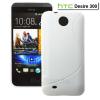 Силиконов калъф / гръб / TPU S-Line за HTC Desire 300 - бял