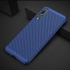 Луксозен твърд гръб за Samsung Galaxy A7 2018 A750F - тъмно син / Grid