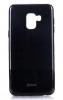 Луксозен силиконов калъф / гръб / TPU Roar LA-LA Glaze Series за Samsung Galaxy S9 Plus G965 - черен / брокат