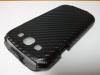 Кожен калъф Flip Carbon за Samsung GALAXY S3 I9300 - черен