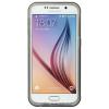 Метален бъмпер / Bumper Baseus Fusion Series със силиконов гръб за Samsung Galaxy S6 G920 - прозрачен / тъмно сив 