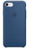 Оригинален гръб Silicone Cover за Apple iPhone 7 Plus / iPhone 8 Plus - тъмно син