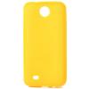Силиконов калъф / гръб / TPU за HTC Desire 300 - жълт / мат