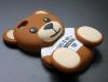 Силиконов калъф / гръб / TPU 3D Moschino Series за Apple iPhone 6 4.7" - Teddy Bear / кафяв