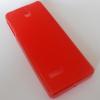 Силиконов калъф / гръб / TPU за Nokia 515 - червен / матиран