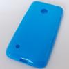 Силиконов калъф / гръб / TPU за Nokia Lumia 530 - син / мат