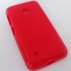 Силиконов калъф / гръб / TPU за Nokia Lumia 530 - червен / мат