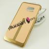 Луксозен твърд гръб RAYOUT diamond case за Samsung Galaxy S6 Edge+ G928 / S6 Edge Plus - златист / с камъни