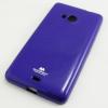 Луксозен силиконов гръб / калъф / TPU Mercury JELLY CASE Goospery за Microsoft Lumia 535 - лилав