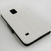 Кожен калъф Flip тефтер Mercury Fancy Diary със стойка за Samsung Galaxy Note 4 - бяло и черно