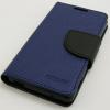 Кожен калъф Flip тефтер Mercury Fancy Diary със стойка за Sony Xperia Z3 - тъмно синьо и черно