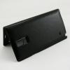 Луксозен кожен калъф Flip Cover S-View за Samsung Galaxy Note 4 N910 - черен