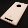Луксозен силиконов калъф / гръб / TPU Mercury GOOSPERY Jelly Case за Nokia Lumia 830 - бял
