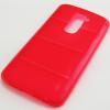 Силиконов гръб / калъф / TPU 3D за LG Optimus G2 D802 / LG G2 - червен