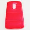 Силиконов гръб / калъф / TPU 3D за LG Optimus G2 D802 / LG G2 - червен