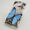 Силиконов калъф / гръб / TPU за Samsung Galaxy A3 SM-A300F / Samsung A3 - синя пеперуда