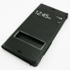 Кожен калъф Flip Cover S-View за Sony Xperia Z3 D6653 - черен