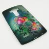 Ултра тънък силиконов калъф / гръб / TPU Ultra Thin за LG G4 - зелен / цветя