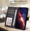 Луксозен кожен калъф Magnet Book със стойка за Xiaomi 17 Ultra - черен