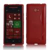 Силиконов калъф / гръб / TPU S-Line за HTC Windows Phone 8X - червен