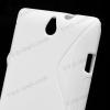 Силиконов гръб / калъф / ТПУ S-Line за Sony Xperia E Dual C1605 - бял