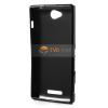 Силиконов калъф / гръб / TPU за Sony Xperia C S39h - черен / мат