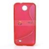 Силиконов калъф / гръб / TPU S-Line за HTC Desire 300 - червен
