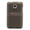 Силиконов гръб / калъф / TPU за LG Optimus L3 / Е400 - сив / прозрачен