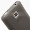 Силиконов калъф / гръб / TPU за LG Optimus L3 II Dual E435 - сив / прозрачен