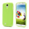 Силиконов калъф / гръб / TPU за Samsung Galaxy S4 S IV SIV I9500 I9505 - зелен / блестящ