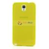 Силиконов калъф / гръб / TPU за Samsung Galaxy Note 3 N9000 N9005 - прозрачен / жълт гланц