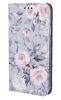 Кожен калъф Flip тефтер със стойка за Samsung Galaxy A12 - Flowers2