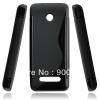 Силиконов калъф / гръб / ТПУ S-Line за Nokia 206 - Черен S-Case