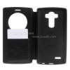 Кожен калъф Flip тефтер Roar Noble Leather View Flexi със стойка за LG G4 - черен