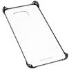 Оригинален твърд гръб Clear Cover EF-QG950 за Samsung Galaxy S8 G950 - прозрачен със тъмно сив кант