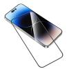 5D full cover Tempered glass Full Glue screen protector iPhone 15 Pro / Извит стъклен скрийн протектор с лепило от вътрешната страна за iPhone 15 Pro