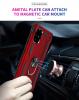 Силиконов гръб TPU Hybrid Magnetic Finger Ring Car Holder за Samsung Galaxy A71 - червен