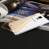 Твърд гръб / капак / Baseus Sky Case за Samsung Galaxy Note 4 N910 / Samsung Note 4 - прозрачен / златен